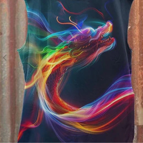 PRIDE Rainbow Dragon Tank Top - Picture 2 of 10